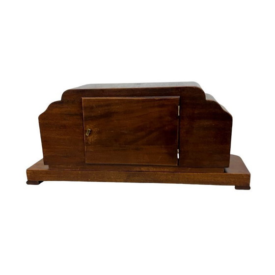 Image 1 of Reloj de repisa Art Déco de chapa de nogal, mecánico, Alemania, década de 1920