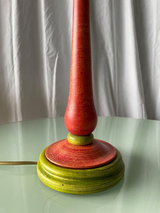 Image 1 of Lampade rustiche vintage in legno tornito