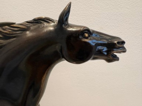 Image 1 of Iconic Art Deco Sculpture Amazon on Horseback