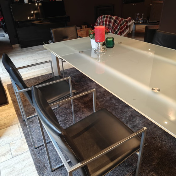 Image 1 of Table extensible en verre Desalto