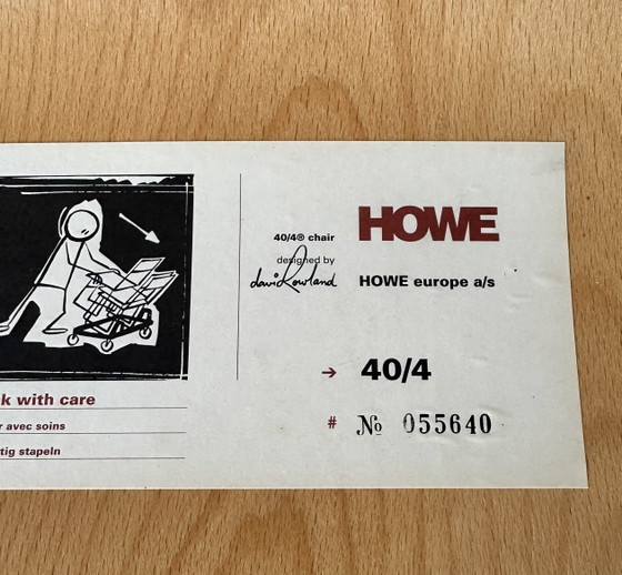 Image 1 of 6 chaises Howe, design David Rowland
