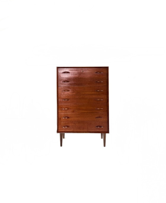 Image 1 of Vintage XL teak chest of drawers, Denmark '60