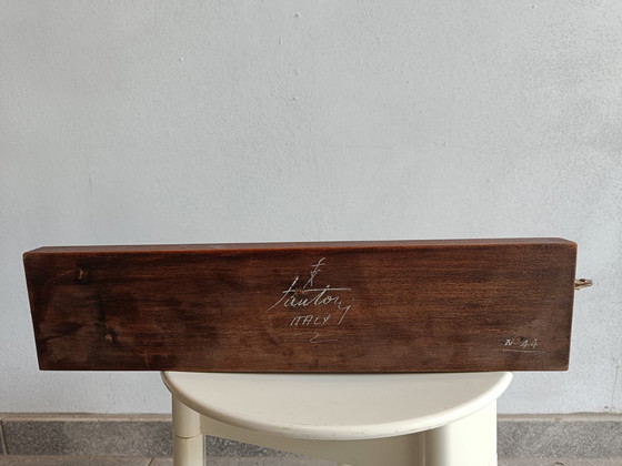 Image 1 of Signed Marcello Fantoni Brutalist Metal Steamboat Sculpture, Italy 1960s