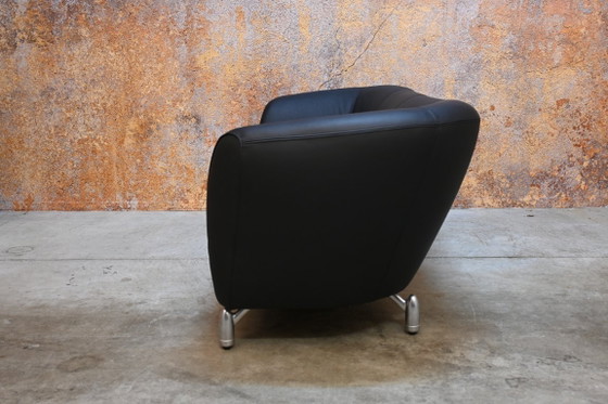 Neu bezogenes Sofa von Leolux Pupilla Design aus schwarzem Leder – 3-5 Sitzer Sofas, Leather (photo 8 of 10)
