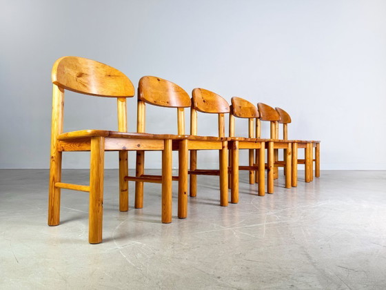 Image 1 of Set di 6 sedie Rainer Daumiller Sedia del Medioevo in pino vintage