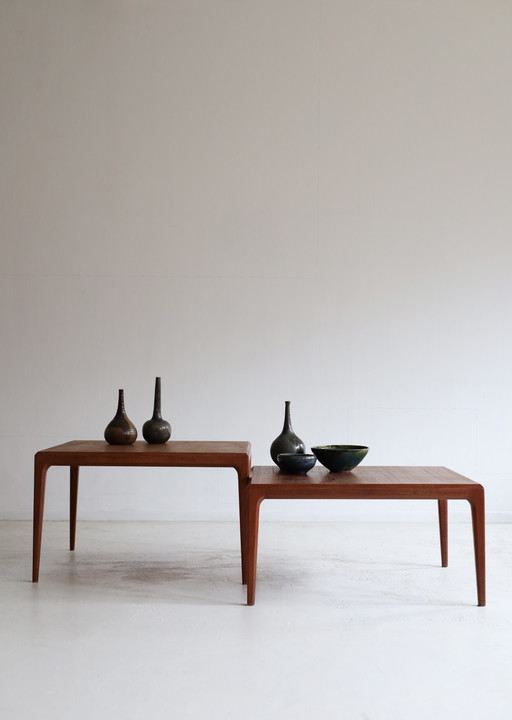 Mesas de centro danesas vintage de Johannes Andersen, década de 1960. – salontafels, Wood