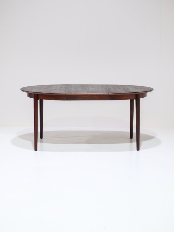 Image 1 of Tavolo da pranzo rotondo estensibile in palissandro danese vintage