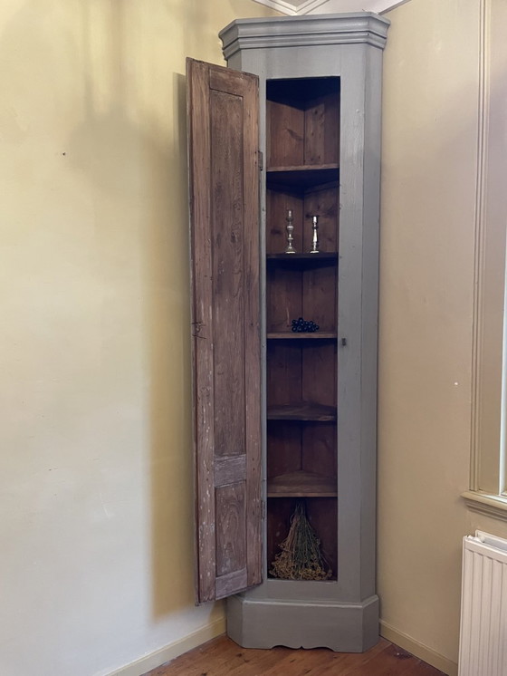 Image 1 of Corner Cabinet Early 18th Century French Narrow 254 Cm