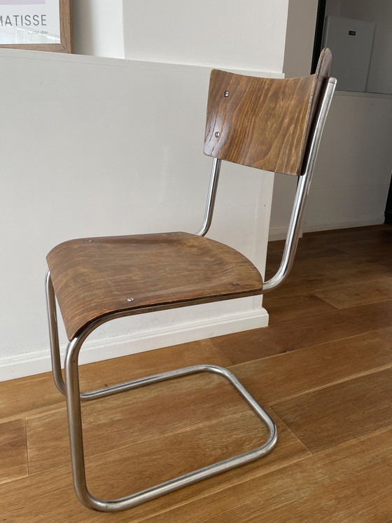 Image 1 of Mart Stam Thonet houten stoelen