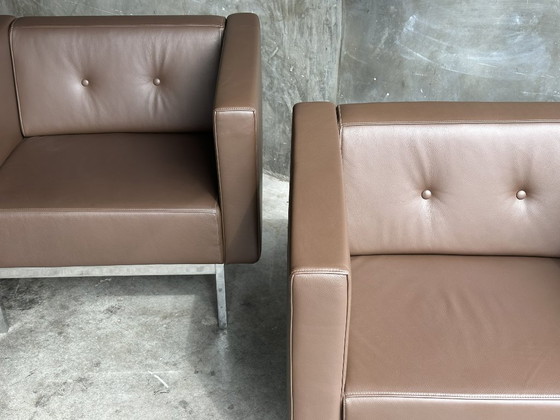 Artifort 070 Fauteuil, Kho Liang Ie, Bruin Leer, Chroom Onderstel – Leather (photo 6 of 9)