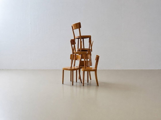 Image 1 of 6 staining chairs from Horgen-Glarus, Switzerland, 1950s