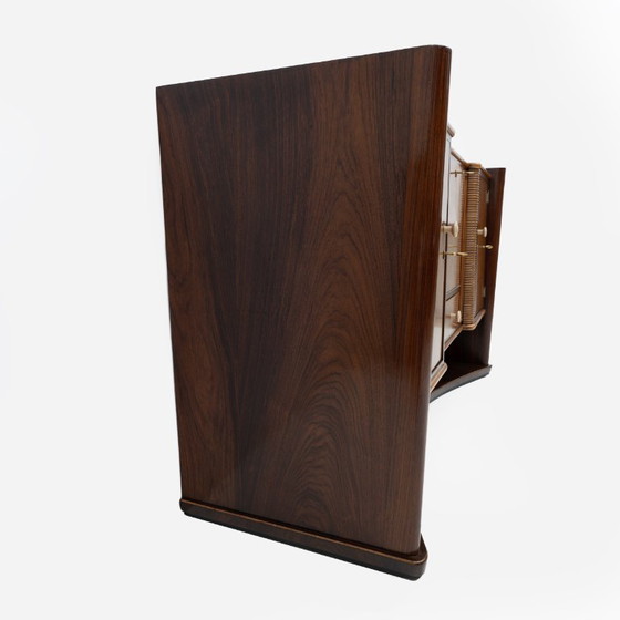 Image 1 of Art Deco dressoir van Italiaans walnoot- en esdoornhout, jaren 1930