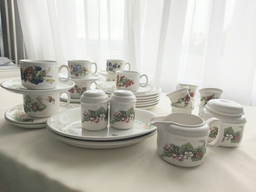 Magnifique vaisselle complète Marjolein Bastin (Libelle / J&G Meakin) – 25 pièces