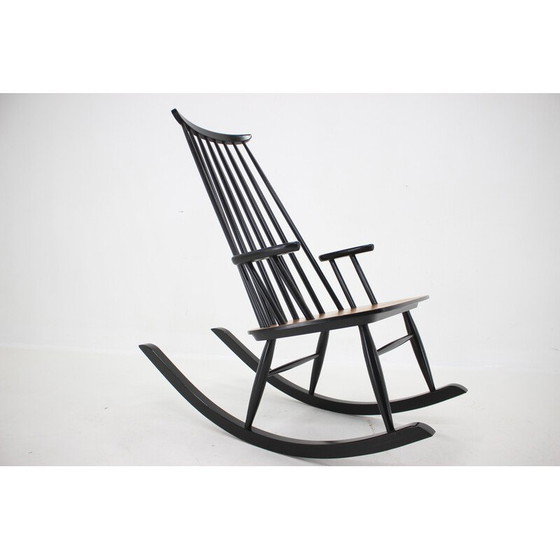 Image 1 of Vintage beechwood rocking chair by Varjosen Puunjalostus, Finland 1960s