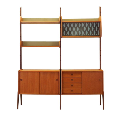 Teak System Bookcase, Norwegian Design, 1960s, Production: Blindheim Mobelfabrikk, Designer: John Texmon & Einar Blindheim