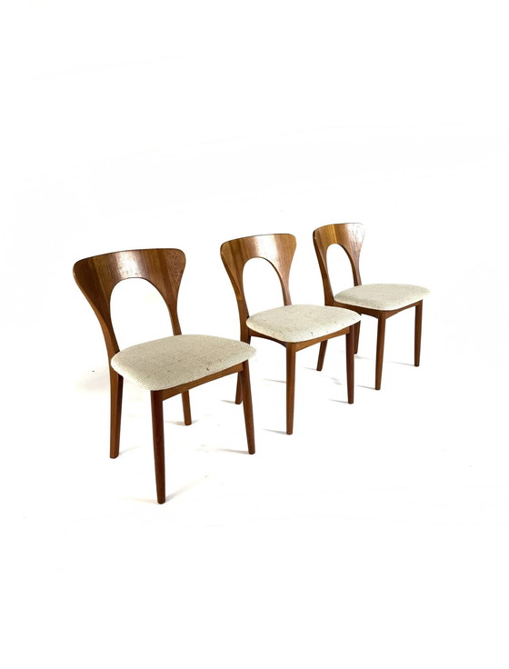 Image 1 of 3x chaise de salle à manger vintage 'Peter', Koefoeds Hornslet '70