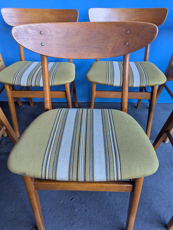 Image 1 of 7 Deense vintage teak stoelen Findahl & Farstrup 