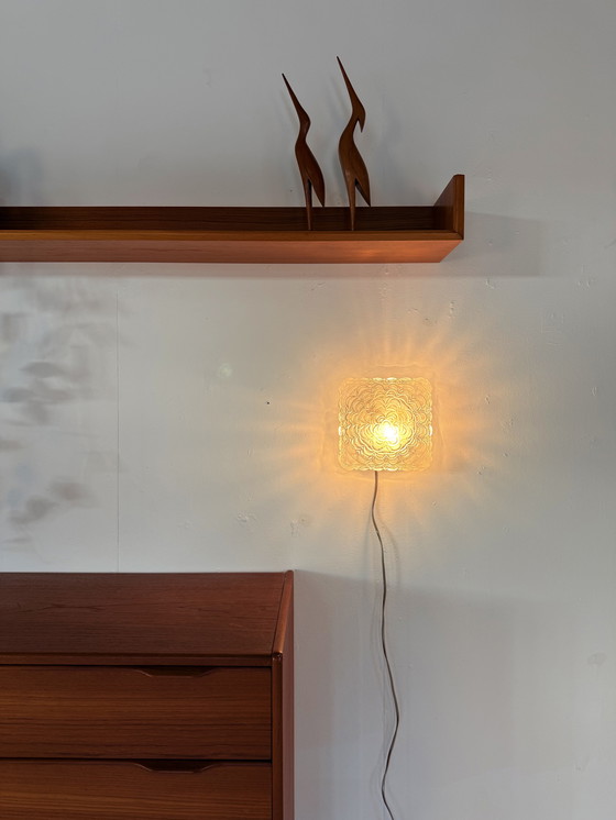 Image 1 of Plafonnier vintage en verre des années 60