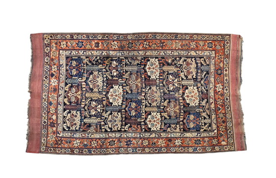 Image 1 of Handmade Antiek Persian wool Qashqai carpet Tribal Nomad 148x258cm