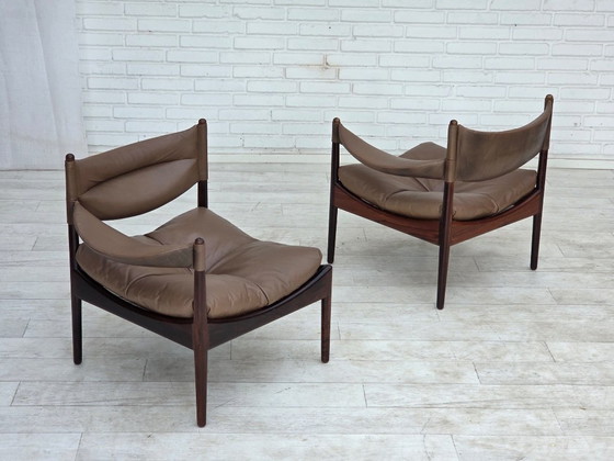 Jaren 70, Deens Design van Kristian Vedel, Modulaire bank, Model Modus. – Modulaire banken, Wood (photo 21 of 25)