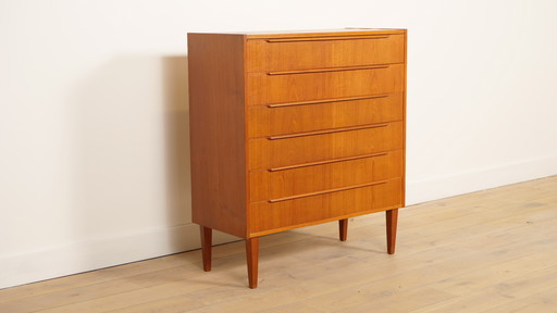 Vintage Danish chest of drawers | Teak | 6 drawers | 103 cm