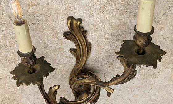 Image 1 of Set di lampade da parete barocche Art Nouveau