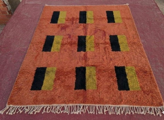 Image 1 of Marokkaans wollen tapijt – Uniek ontwerp & handgemaakt 250cmx200cm
