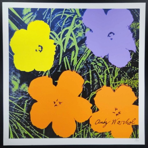 Lithographie d'Andy Warhol en édition limitée par CMOA, numérotée au crayon.