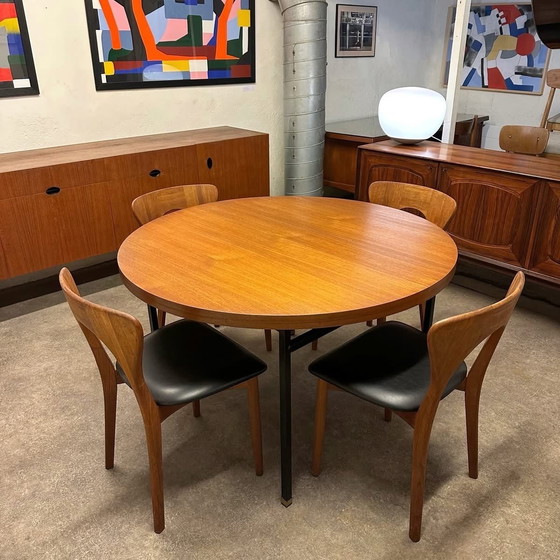 Image 1 of Teak dining table by Paul Geoffroy, 1960