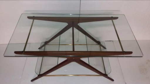 Salontafel van Ico Parisi – Wood, Glass