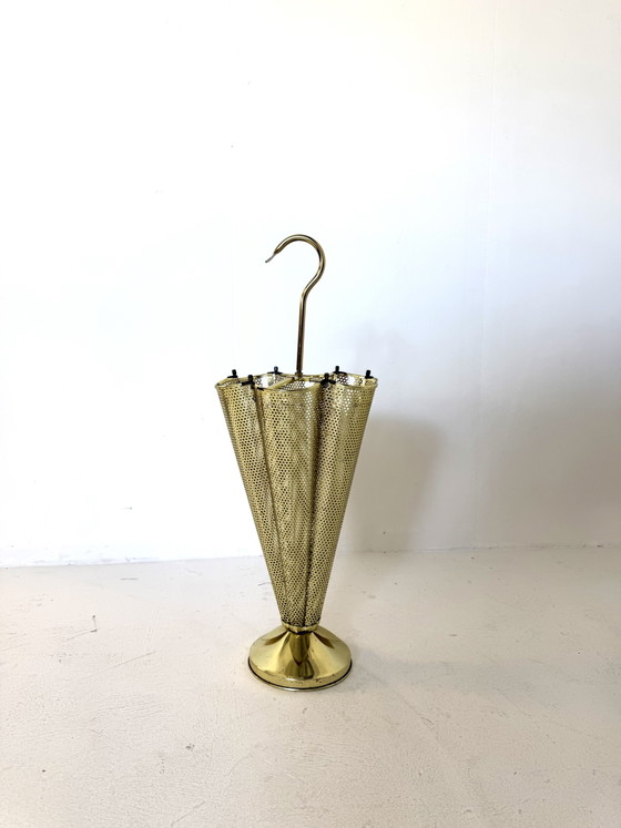Image 1 of Vintage brass umbrella stand '70