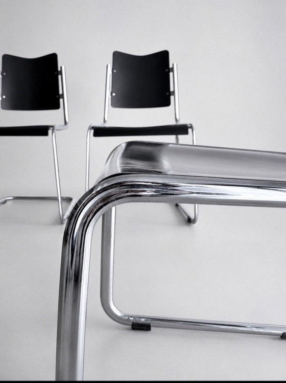 Image 1 of Set of 4 Vintage Tecta B11 Cantilever Chairs, Jean Prouve