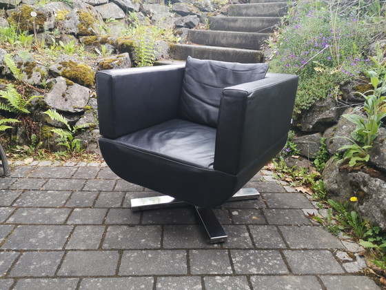 Poltrona Jori Chillap – Red Dot Award, pelle nera, ottime condizioni – Poltrone, Leather (photo 2 of 8)