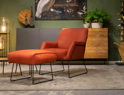 RT Design Cava fauteuil met hocker