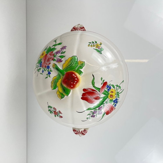 Image 1 of Soepterrine met deksel, model Réverbère, van KG Lunéville