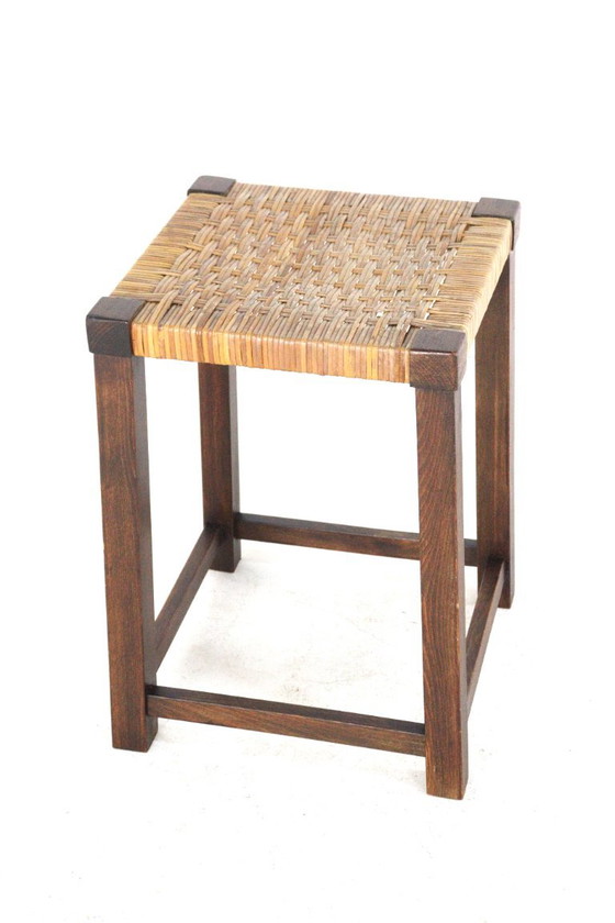 Sgabello in legno vintage brutalista – Sgabelli (photo 3 of 11)