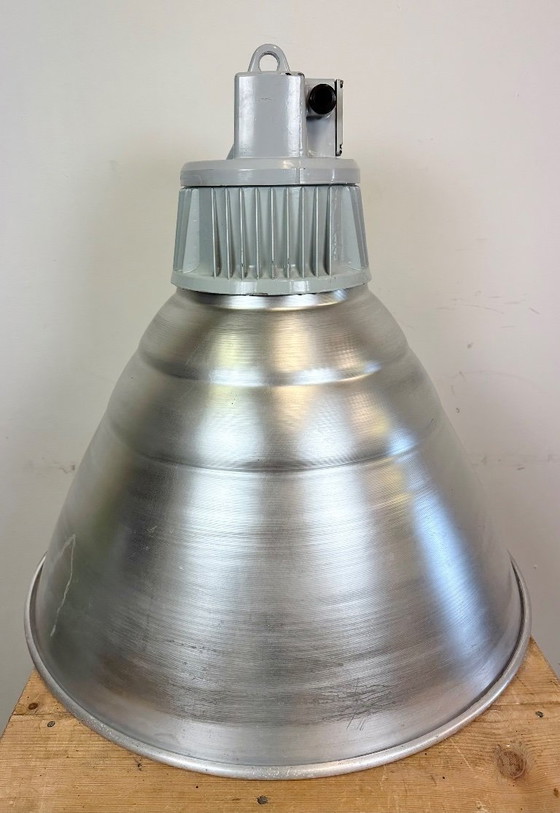 Image 1 of Large Industrial Aluminium Pendant Light from Elektrosvit, 1960s