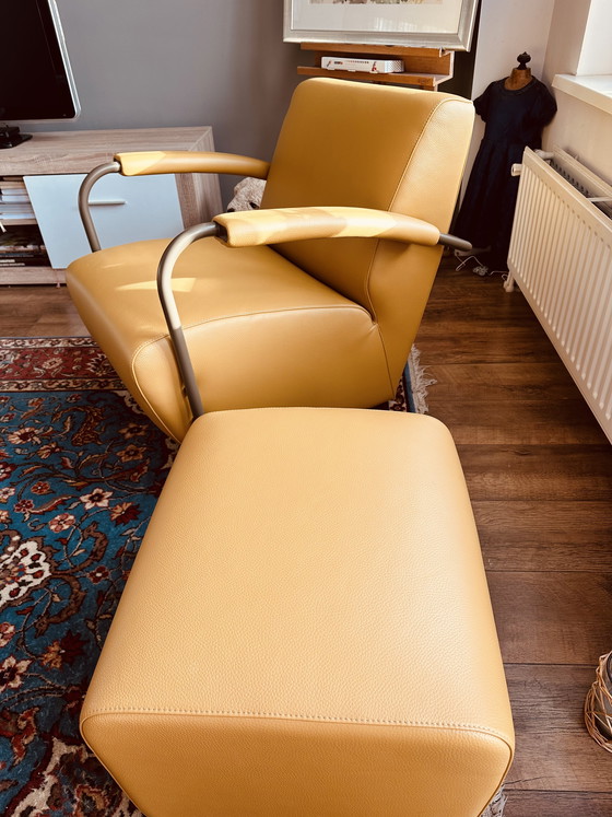 Image 1 of Poltrona e poggiapiedi Leolux Scylla, come nuovi!