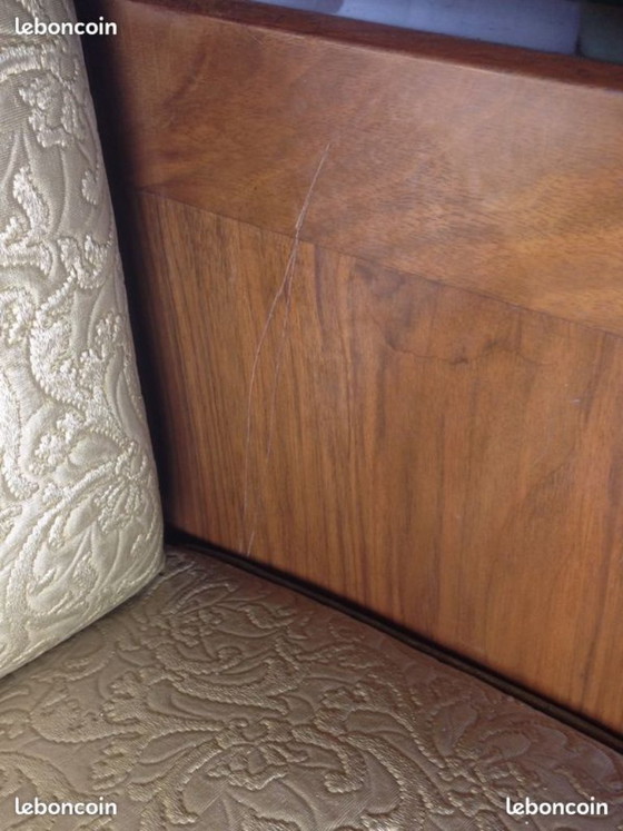 Image 1 of Rare Slezak Club Chair in Solid Walnut, Art Deco Period