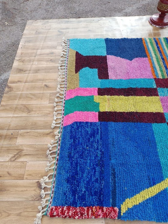 Image 1 of Mehrfarbige Berber-Tapis aus Leinen, 350 cm x 200 cm