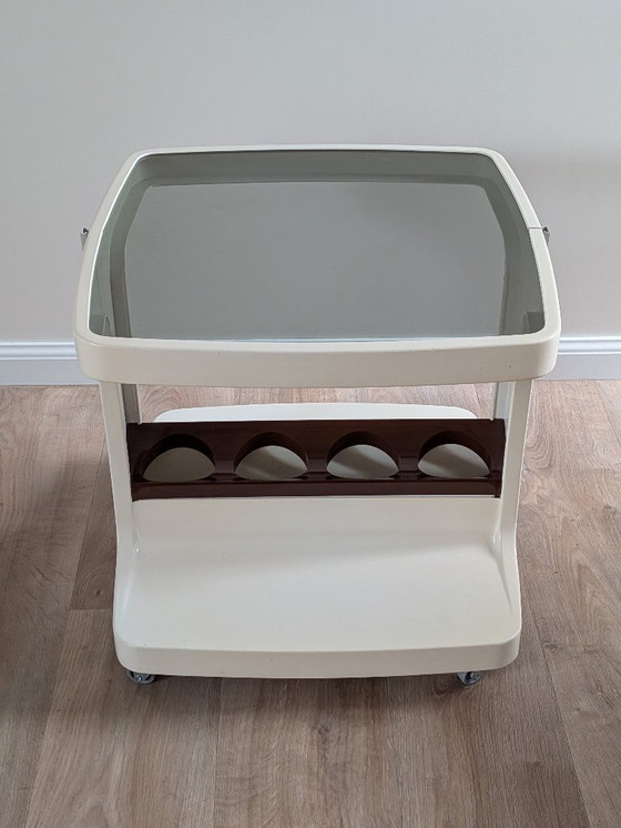 Image 1 of Vintage "Space Age" Bar Cart by Marc Held for Prisunic/Flair, 1970s