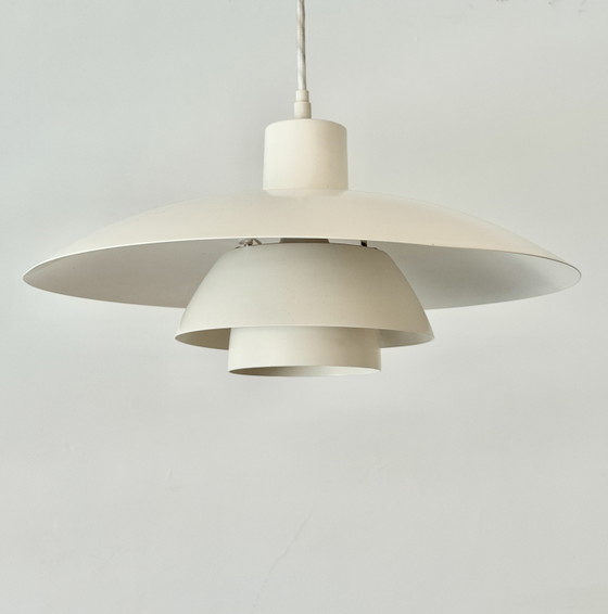 Vintage Louis Poulsen PH 4/3 – Poul Henningsen – Wit – Denmark – Hanglampen, Metal (photo 11 of 14)