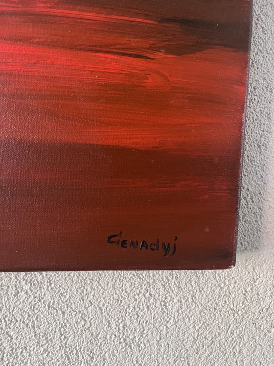 Image 1 of Beautiful large abstract painting by Gena Genadyj (140 x 100 cm)
