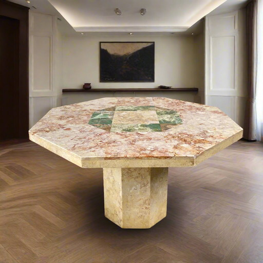 Vintage Marble Dining Room Table Italian Design