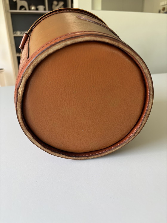 Image 1 of Vintage Gauthier champagnekoeler met leer 