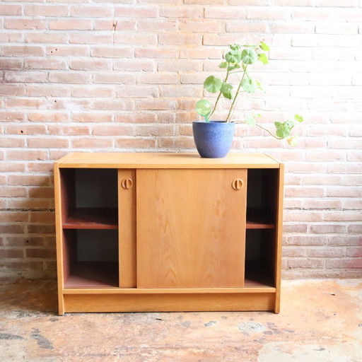 Vintage Danish sideboard 1970s light wood