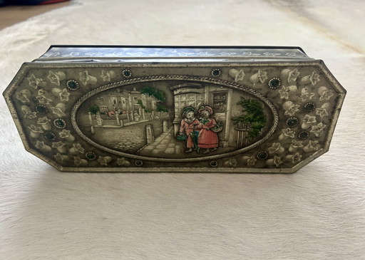 Lata de galletas CWS - Crumpsall y Cardiff, procedente de Inglaterra, ca. 1920-1930. – decoratieve objecten (photo 2 of 9)