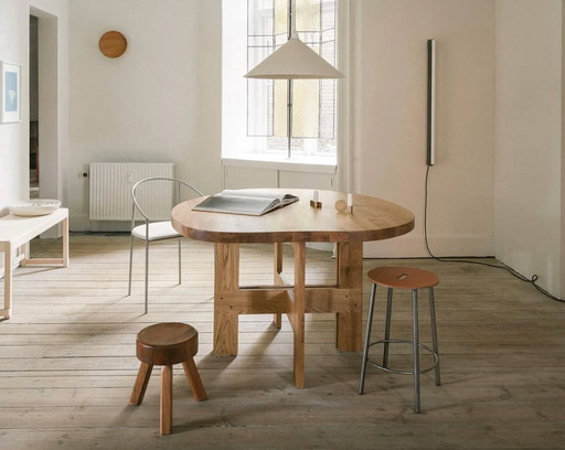 Estanque de mesa con caballete Frama Farmhouse, roble natural