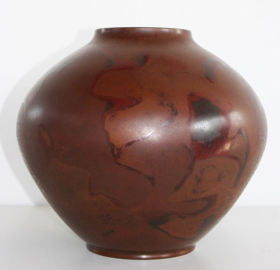 Image 1 of Bronze Vase - Yoshino Takeji - Japan