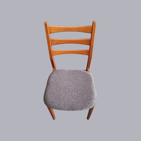 Image 1 of Set van 4 Deense eetkamerstoelen in beukenhout